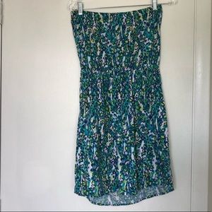 Strapless Lilly Pulitzer Giraffe print Dress ~ EUC
